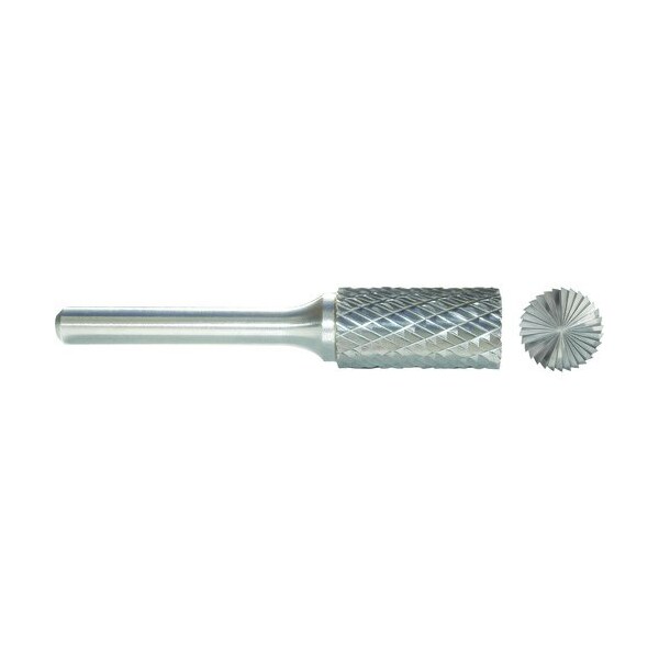 Morse Carbide Burr, Premium, Series 5970, 18 Head Dia, 916 Length of Cut, 2 Overall Length, Cylindri 59593 - main